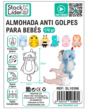 Almohada anti golpes para bebes